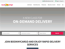 Tablet Screenshot of bookmycargo.com